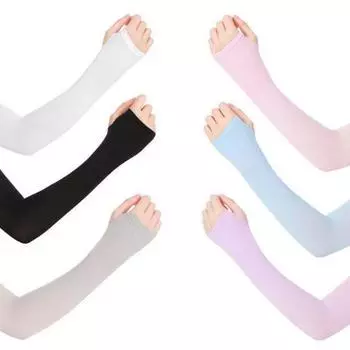 2 шт., нарукавники, утеплители, спортивные, солнцезащитные, УФ-защита, чехол для рук, охлаждающий, утеплитель для бега, рыбалки, велоспорта, лыж, Mangas Para Brazo чёрный