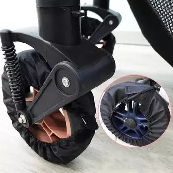 2pcs Baby Stroller Wheel Cover Dustproof Tire Protector Infant Pushchair Wheel Anti-Dirty Oxford Cloth Case Pram Accessories