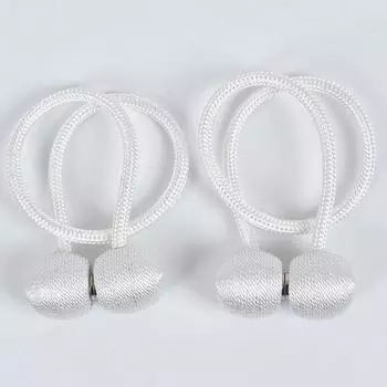 2pcs Backs Tie Curtain Holdbacks Magnetic Buckle Straps Clips Home Tiebacks Rope