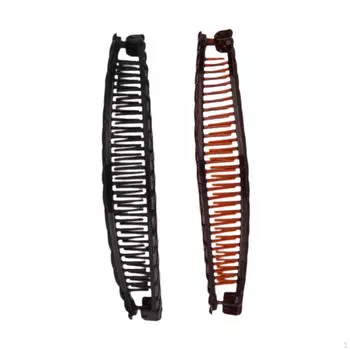 2Pcs Banana Hair Clip Clip,Hair Accessories,Styling,Flexible Ponytail Holder