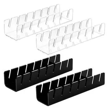 2Pcs Baseball Cap Display Stand 7 Caps Baseball Hat Stand Hat Organizer Rack Acrylic Caps Hat Holder for Bedroom Closet Dresser A