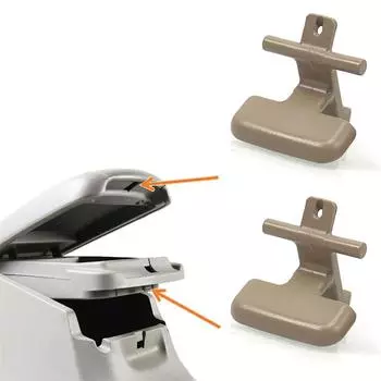 2PCS Beige Upper & Lower Center Console Armrest Latch Clips For Sonata 2009-2010