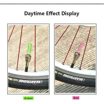 2 шт. велосипедный светодиодный фонарь колпачок клапана шины фонарик авто автомобиль мотоцикл шина