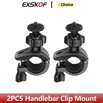 2pcs Bicycle Mount Holder Bike Handlebar Clip Bracket For GoPro Hero 12 11 10 9 8 Insta360 X3 DJI Osmo Action Camera Accessories