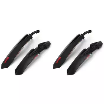 - 2Pcs Bicycle Splash Fenders Front Rear Mud Guard Cycling Accessories (Seat Pos