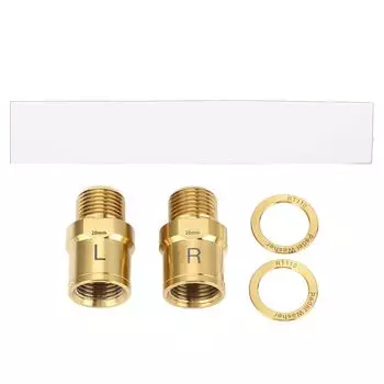 2PCS Bike Pedal Extender Gold 20mm Ti Alloy Bike Pedal Lengthening Shaft for Cycling