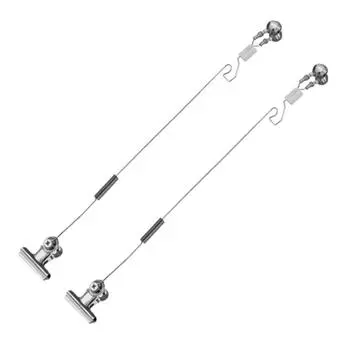 2pcs Bite Bait Alarm Fishing Twin Bells Ring Adjustable Fishing Rod Bell Fishing Tools 2pcs