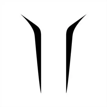 2PCS Black Universal Racing Hood Stripes Decal Vinyl Stickers for Car SUV Truck