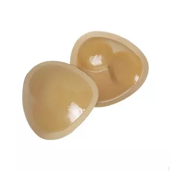 2 шт. вставки для бюстгальтера, вкладыши для увеличения груди, чашки пуш-ап, вкладыши для груди, многоразовые, двухсторонние, липкие Skin Color