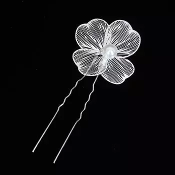 2PCS Bridal Headdress Handmade Flower Pearl Hair Comb Pins Wedding Styling Jewelry Fashion Insert Comb Hair Accessories Gifts