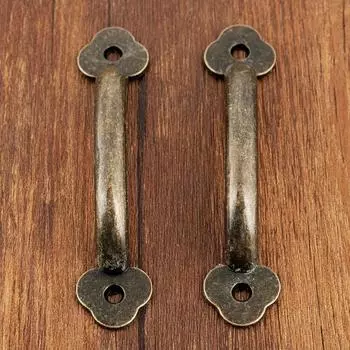 2pcs Bronze Cabinet Pulls Vintage Zinc Alloy Handles for Kitchen Cabinets Tool Shed Doors Rustic Home Hardware Drawer Handles 2pcs бронзовый