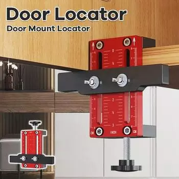 2pcs Cabinet Door Mounting Jig Support Clamp Integrated Aluminum DIY Woodworking Installation Support Tools Accessories CHINA