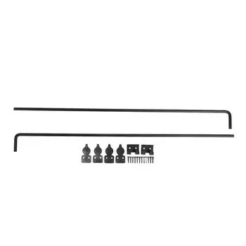 2Pcs Cane Bolts Heavy Duty Drop Rod 36in Gate Stopper Ground Latch Hardware for Wooden Fences Metal