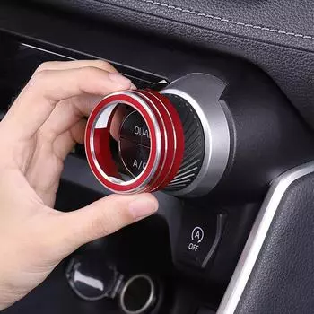 2 шт. Автомобильный кондиционер климат-контроль ручка отделка кнопка крышка для Toyota RAV4 2019 2020 2024 автомобильные аксессуары автомобильный кондиционер ручка управления крышка синий