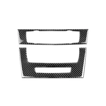 2PCS Car Air Conditioning CD Panel Cover Trim For BMW 3 Series E90 E92 E93 05-12