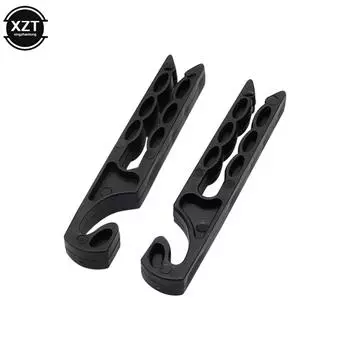 2pcs Car Air Conditioning Clip Glasses Holder Key Earphone Hook Portable Phone Stand Car Interior Stowing Tidying Storage Clip чёрный