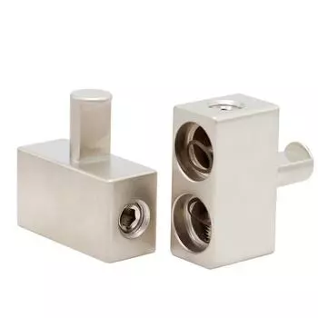 2PCS Car Audio Power and Ground 1/0 AWG to 1/0 0 Gauge Offset Amp Input Reducers