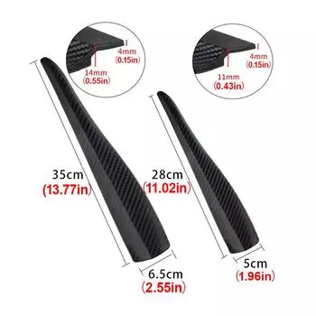 2pcs Car Crash Strips Protect Car Bumper Anticollision strip Anti Scratch Sticker Car Scratch Protection Auto Parts