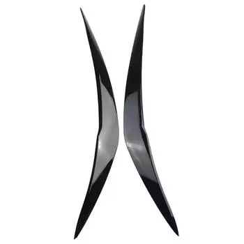 2Pcs Car Headlight Cover Eyelid Gloss Black Eyebrow For BMW F20 LCI 2015-2019 Auto Eyebrows Cover Trim Stickers CHINA