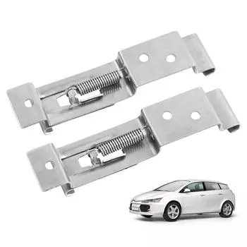 2PCS Car License Plate Bracket Rectangular Car Frame Holder Clamps Spring Loaded Trailer Number Plate Clips for RV Truck Trailer CHINA