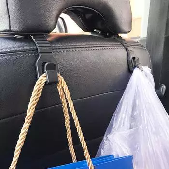 2PCS Car Seat Back Hooks Car Accessories Interior Portable Hanger Holder Storage for Shopping Bag Clothes Decoration Auto Hooks