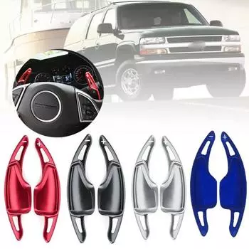 2pcs Car Steering Wheel Shift Paddle Extension Shifter Aluminum Alloy For Chevrolet Camaro 2016 2017 2018 2019 чёрный