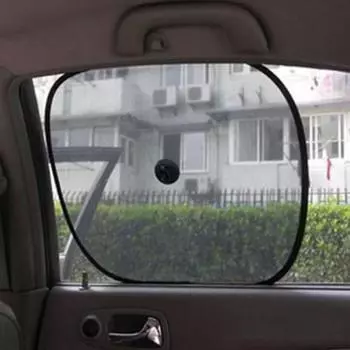 2PCS Car Sun Shade UV Protection Curtain Window Sunshade Side Window Mesh Sun Visor Summer Protection Window Film accessories