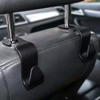 2 шт. Пластиковый крючок для верхней части автомобиля, крепление на спинку сиденья автомобиля, подголовник, сумка, вешалка для бутылок и всякой всячины 2pcs