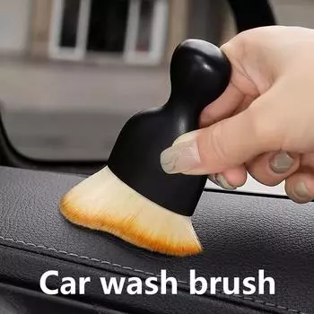 2pcs Car Wash Brush Detail Small Automotive Interior Cleaning Tools Air Conditioner Air Outlet Cleaning Brush