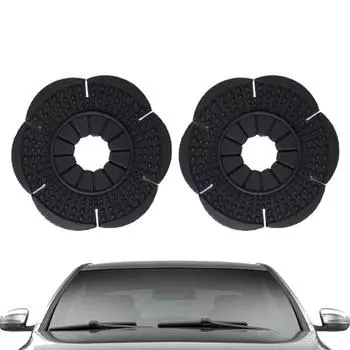 2PCS Car Windshield Wiper Hole Protective Cover Durable Wiper Dustproof Protection Bottom Sleeve Leaves Debris Prevention Cover