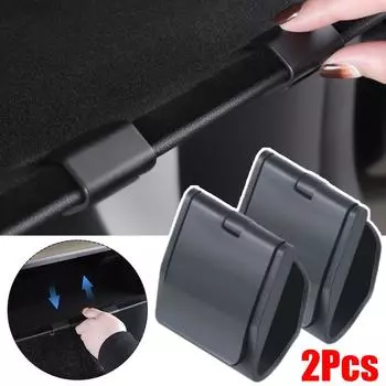 2pcs Concealed Front Passenger Glove Box Hook Holder For Tesla Highland Umbrella Bag Storage Car Interior Accessories N2V7