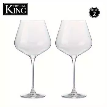 2 шт. хрустальные бокалы для красного вина, креативный прозрачный бокал для красного вина, изысканный афинский бокал для красного вина, стильный классический бокал для вина, подходящий для домашних вечеринок Din 1 Set Of 2