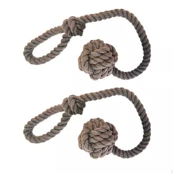 2Pcs Curtain Tiebacks Drape Tie Backs Home Decor Drapery Holdbacks Rope Ties