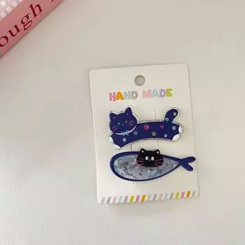 2pcs cute cartoon creative dog bone hair clip a pair of clips headband bangs clip for women forehead side clip