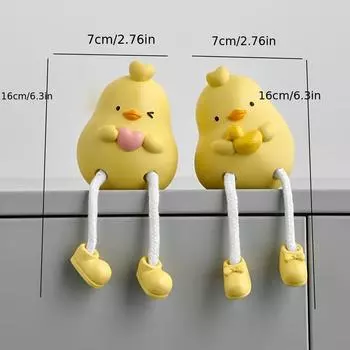 2pcs Cute Cartoon Resin Figurines with Hanging Legs, Decorative Collectible Statues, with Indoor Display for Various Room Types, Ideal Birthday Gift Type A