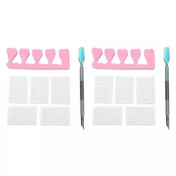 2pcs Cuticle Trimmer Remover Pusher Stainless Steel Professional Cuticle Pusher Tool for Beauty Salo