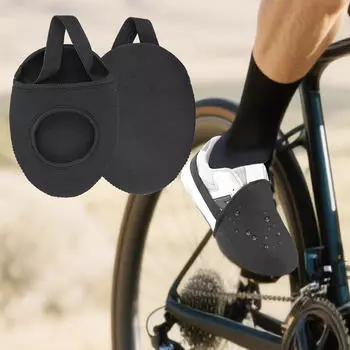 2Pcs Cycling Shoe Covers, Overshoes for Men Women, Cold Weather, Half Shoecover Winter Toe Warmers