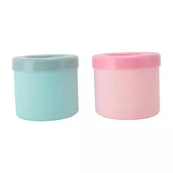 2Pcs Cylinder Ice Cube Maker Cup Easy Release Silicone Ice Cube Mold Cup for Home Kitchen Freezer L