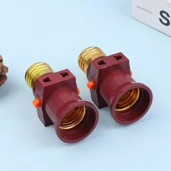 2Pcs E27 Screw Bulb Holder Convert To With Switch Lamp Socket Led Bulb Adapter With Switch Lamp Bulb Lighting Socket Adapter one size