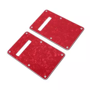 2Pcs Electric Guitar Backplate Guitar Cavity Cover Plate Pickguard PVC for Replacement Black красный жемчуга