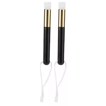 2pcs Eyelash Cleaning Brush Soft Hair False Eyelash Extension Cleansing Brush (Black) чёрный