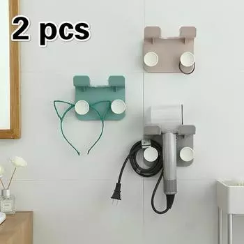 2 шт. фен для ванной комнаты, туалета, туалета, стеллаж для хранения, настенный фен, стойка для сушки волос розовый
