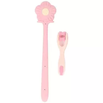2Pcs Finger Massager Hammer Tool Set Manual Rubber 2 Roller Tiger Mouth Acupoint Trainer Shoulder Ne