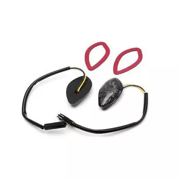 2Pcs Flush LED Turn Signal amber Lights Blinkers Fits For Honda Grom 2013-2019