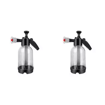2Pcs Foaming Sprayer Dual-use Foamer Sprayer Bottle Auto Cleaning Tool (White)
