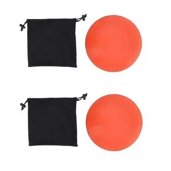 2Pcs Force Pads Orange Rubber Reusable Skill Improvement Enhanced Control Putting Trainer