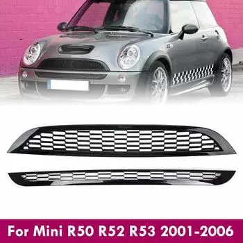 2pcs Front Bumper Grille Fit for Mini R50 Cooper,Mini R52 Cooper, Cooper S,Mini R53 Cooper S Auto Parts