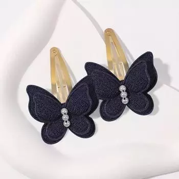 2pcs Girls Butterfly Hair Clip Handmade Hairpins Fashion New Headwear Kids Baby Hair Accessories for Girl Party Hair Decorate