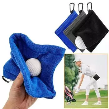 2PCS Golf Hook Wipes Compact & Portable Microfiber Soft & Comfortable Cleaning Towel Golf Cleaning Accessories