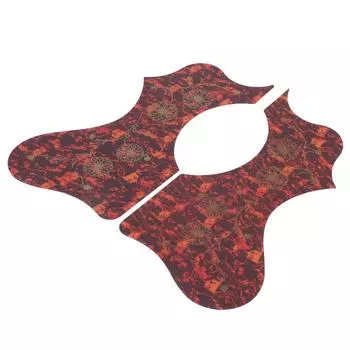 2Pcs Guitar Guard Plastic Pickguard Plate Pack Set Accessory Replacement for AcousticBrown коричневый